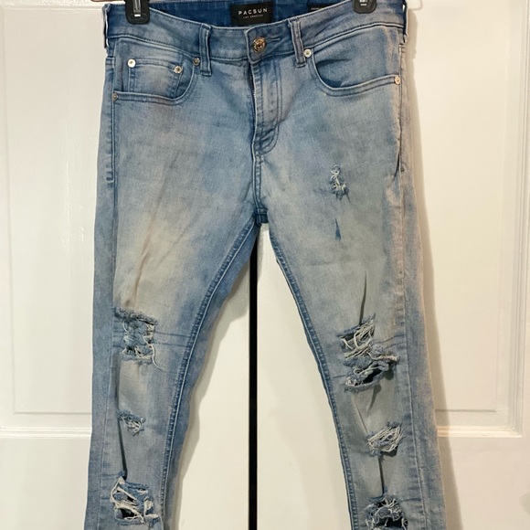 PacSun Other - PacSun Light Ripped Stacked Skinny Jeans